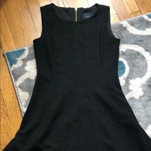 Just Taylor black dress with gold zipper